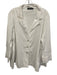 Pomander Place Size XXL White Long Sleeve Mother of Pearl Buttons Collar Top White / XXL