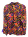 Peruvian Connection Size XL Pink, Blue, Multi Cotton & Silk Long Sleeve Top Pink, Blue, Multi / XL