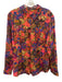 Peruvian Connection Size XL Pink, Blue, Multi Cotton & Silk Long Sleeve Top Pink, Blue, Multi / XL