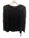 Pomander Place Size XXL Black Cotton 3/4 Puff Sleeve Round Neck T Shirt Top Black / XXL