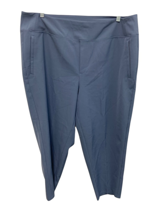 Athleta Size 18 Slate Blue Polyester & Spandex Elastic Waist High Rise Pants Slate Blue / 18