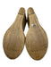 Charleston Shoe Co. Shoe Size 9 Beige Canvas Elastic Ankle Strap Wedge Sandals Beige / 9