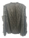 Lilly Pulitzer Size XL Black Silk Blend Long puff sleeve Animal Print Top Black / XL