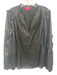 Lilly Pulitzer Size XL Black Silk Blend Long puff sleeve Animal Print Top Black / XL