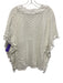 Jade Melody Tam Size M/L White Cotton Eyelet V Neck Tassel Detail Kaftan Top White / M/L