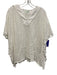 Jade Melody Tam Size M/L White Cotton Eyelet V Neck Tassel Detail Kaftan Top White / M/L