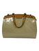 Louis Vuitton Beige & Tan Leather Patent Monogram Zip Top Multiple Straps Bag Beige & Tan / MM
