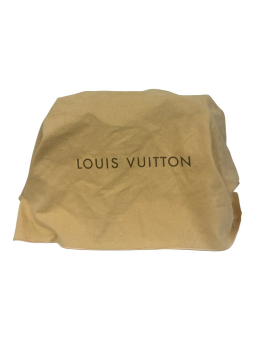 Louis Vuitton Beige & Tan Leather Patent Monogram Zip Top Multiple Straps Bag Beige & Tan / MM