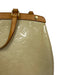 Louis Vuitton Beige & Tan Leather Patent Monogram Zip Top Multiple Straps Bag Beige & Tan / MM