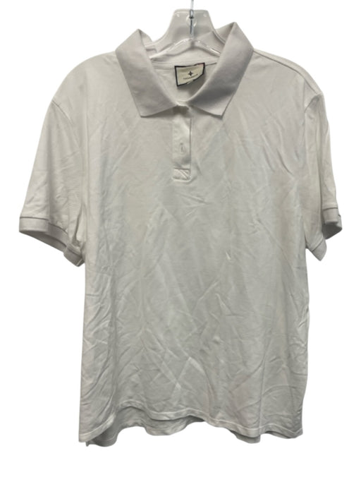 Tuckernuck Size XXL White Cotton Pique Short Sleeve Polo Top White / XXL