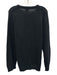 Lacoste Size L Black Cotton Solid Knit Crew Men's Sweater Black / L