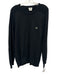 Lacoste Size L Black Cotton Solid Knit Crew Men's Sweater Black / L