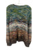 Peruvian Connection Size XL Green, Brown, Purple Alpaca Blend Striation Sweater Green, Brown, Purple / XL