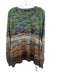 Peruvian Connection Size XL Green, Brown, Purple Alpaca Blend Striation Sweater Green, Brown, Purple / XL