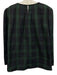 Pomander Place Size XXXL Navy & Green Polyester Long Sleeve Plaid Top Navy & Green / XXXL