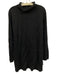 Peruvian Connection Size XL Black Alpaca Blend Long Sleeve Side Slit Sweater Black / XL