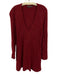 Peruvian Connection Size XL Red Alpaca Long Sleeve V Neck Ribbed Sweater Red / XL