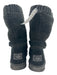 Ugg Shoe Size 9 Black Leather Suede Crochet Wrap Boots Black / 9