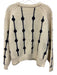 Tory Sport Size XL Cream & Navy Blue Merino Wool Chunky Knit Stripe Sweater Cream & Navy Blue / XL