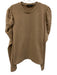 Pomander Place Size XXL Tan Polyester Blend Faux Pearl Puff Shoulder Sweater Tan / XXL
