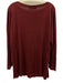 Peruvian Connection Size XL Burgundy Red Pima Cotton Blend Tunic Sweater Burgundy Red / XL