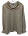 Tuckernuck Size XXL Cream & Silver Wool Blend Metallic Thread Sweater Cream & Silver / XXL