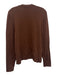 Tuckernuck Size XXL Brown Rayon Blend Round Neck Ribbed Collar Sweater Brown / XXL