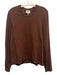 Tuckernuck Size XXL Brown Rayon Blend Round Neck Ribbed Collar Sweater Brown / XXL