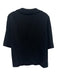 Tuckernuck Size XXL Black Polyester & Wool Blend Ribbed Trim Collar Sweater Black / XXL