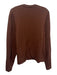 Tuckernuck Size XXL Brown Rayon Blend Round Neck Ribbed Collar Sweater Brown / XXL