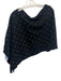 In Cashmere Size One Size Black Wool & Cashmere Faux Pearl Poncho Sweater Black / One Size