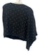 In Cashmere Size One Size Black Wool & Cashmere Faux Pearl Poncho Sweater Black / One Size