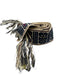 beige. navy blue, mutli Textile Embroidered Geometric Wrap Belts beige. navy blue, mutli / One Size