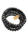 Deep Purple Pearls Wire Spiral Stretch Cuff Bracelet Deep Purple