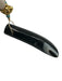 Whitney Beads Black, Brown, Gold Leather cord Acetate Horn Bead Detail Necklace Black, Brown, Gold