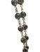 Swarovski Gold & Gray Crystal Metal Bezel Chain Long Necklace Gold & Gray