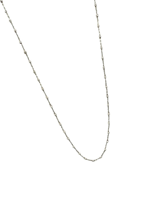 Gold 14k Gold Thin Beaded Chain Lobster Clasp Necklace Gold