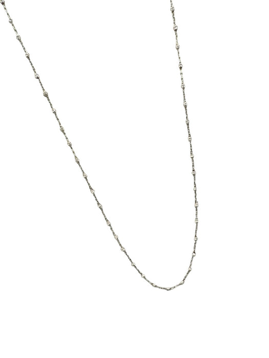Gold 14k Gold Thin Beaded Chain Lobster Clasp Necklace Gold