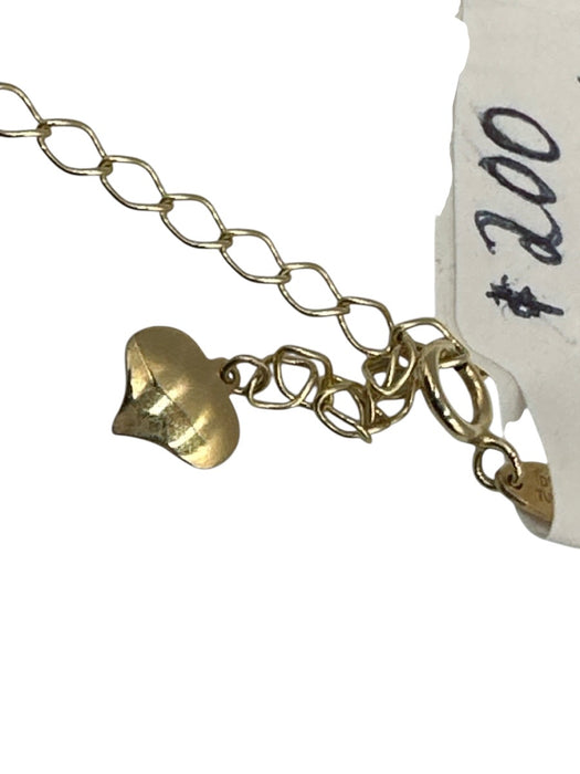 Gold 14k Gold Thin Beaded Chain Lobster Clasp Necklace Gold