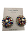 Kate Spade White, Blue, Red Crystal Star Burst Post Back Studs Earrings White, Blue, Red