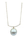 Cecile Jeanne Gold & White Metal Faux Pearl Oversized Chain Necklace Gold & White