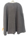 Dudley Stephens Gray Polyester Teddy Cherries Button Front Slit Sleeve Cape Gray / xl/xxl