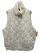 Tuckernuck Size XXXL Cream White Nylon Quilted Zip Front Puffer High Neck Vest Cream White / XXXL