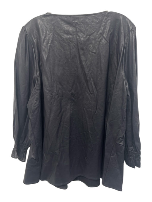 Tuckernuck Size XXXL Midnight blue Polyester Long Sleeve V Neck Coated Top Midnight blue / XXXL