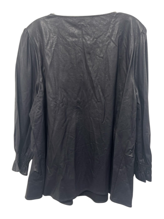 Tuckernuck Size XXXL Midnight blue Polyester Long Sleeve V Neck Coated Top Midnight blue / XXXL