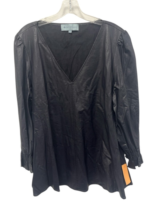 Tuckernuck Size XXXL Midnight blue Polyester Long Sleeve V Neck Coated Top Midnight blue / XXXL