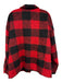 Pomander Place Size XXL Red & Black Print Polyester Button Down Plaid Jacket Red & Black Print / XXL