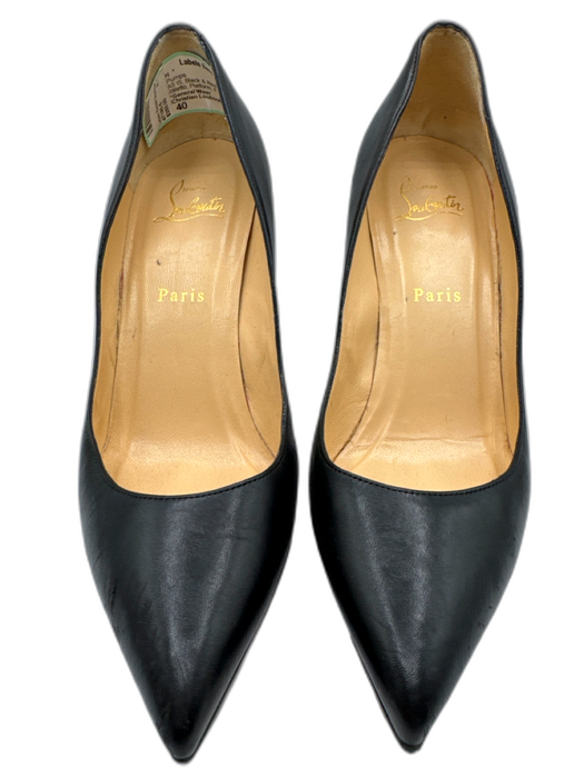 Christian Louboutin Shoe Size 40 Black & Red Patent Leather Stiletto Pumps Black & Red / 40