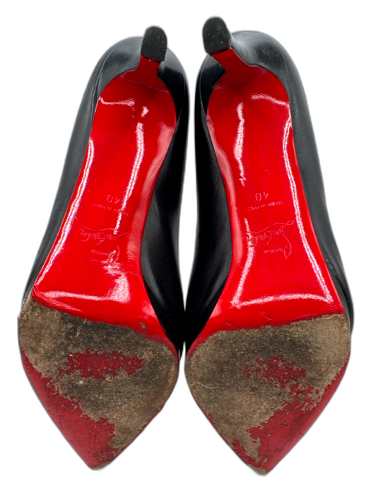 Christian Louboutin Shoe Size 40 Black & Red Patent Leather Stiletto Pumps Black & Red / 40