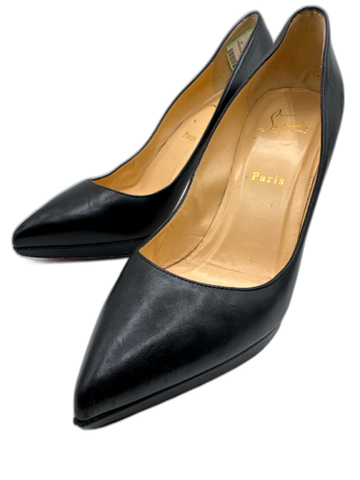 Christian Louboutin Shoe Size 40 Black & Red Patent Leather Stiletto Pumps Black & Red / 40